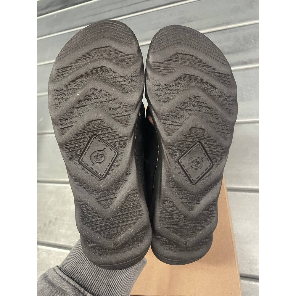 Born Salas Sandals Womens 6 Black Leather Slide - Picture 6 of 11